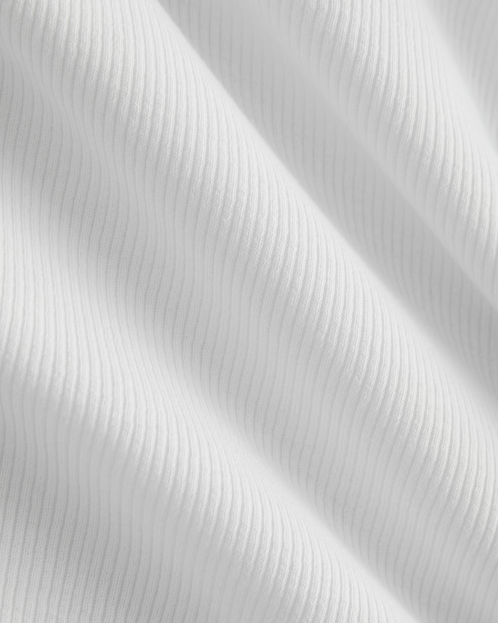 Luxe Rib Button-Up Top in White — detail view