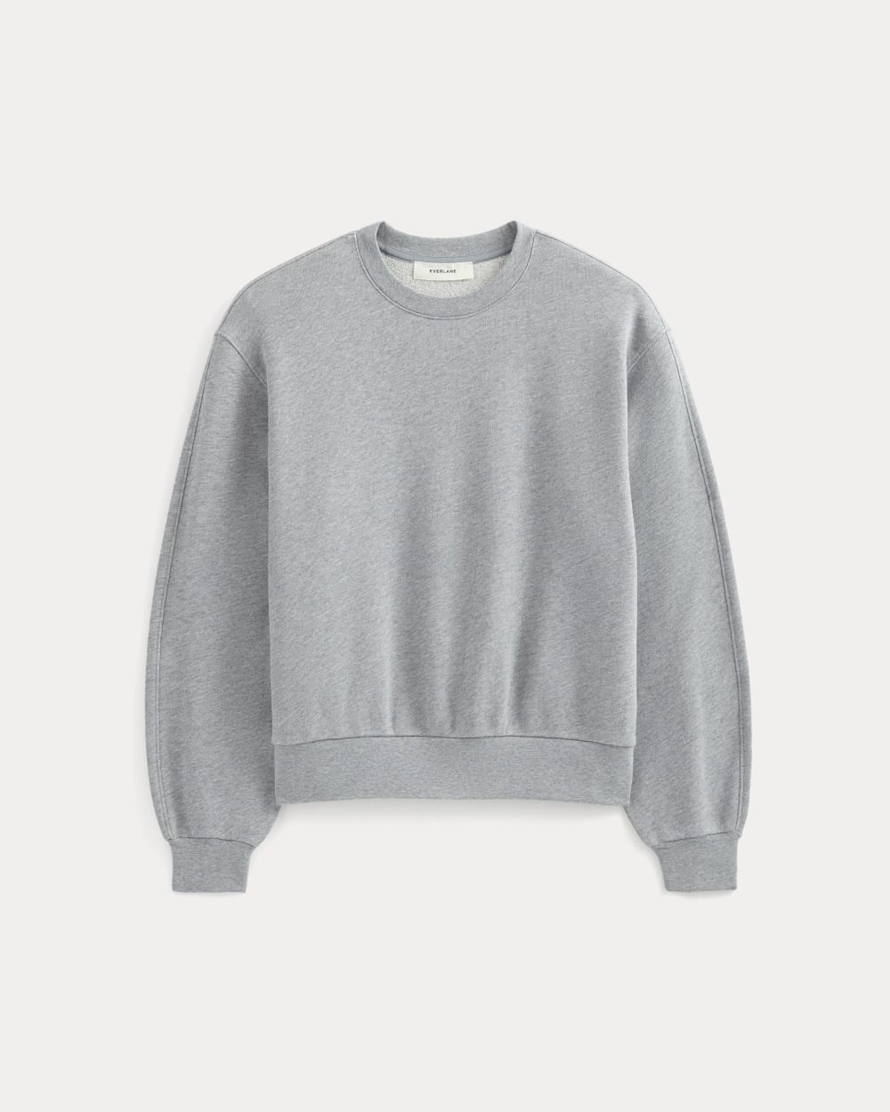 Lightweight Terry Blouson Crew in Vintage Heather Grey — alternate view