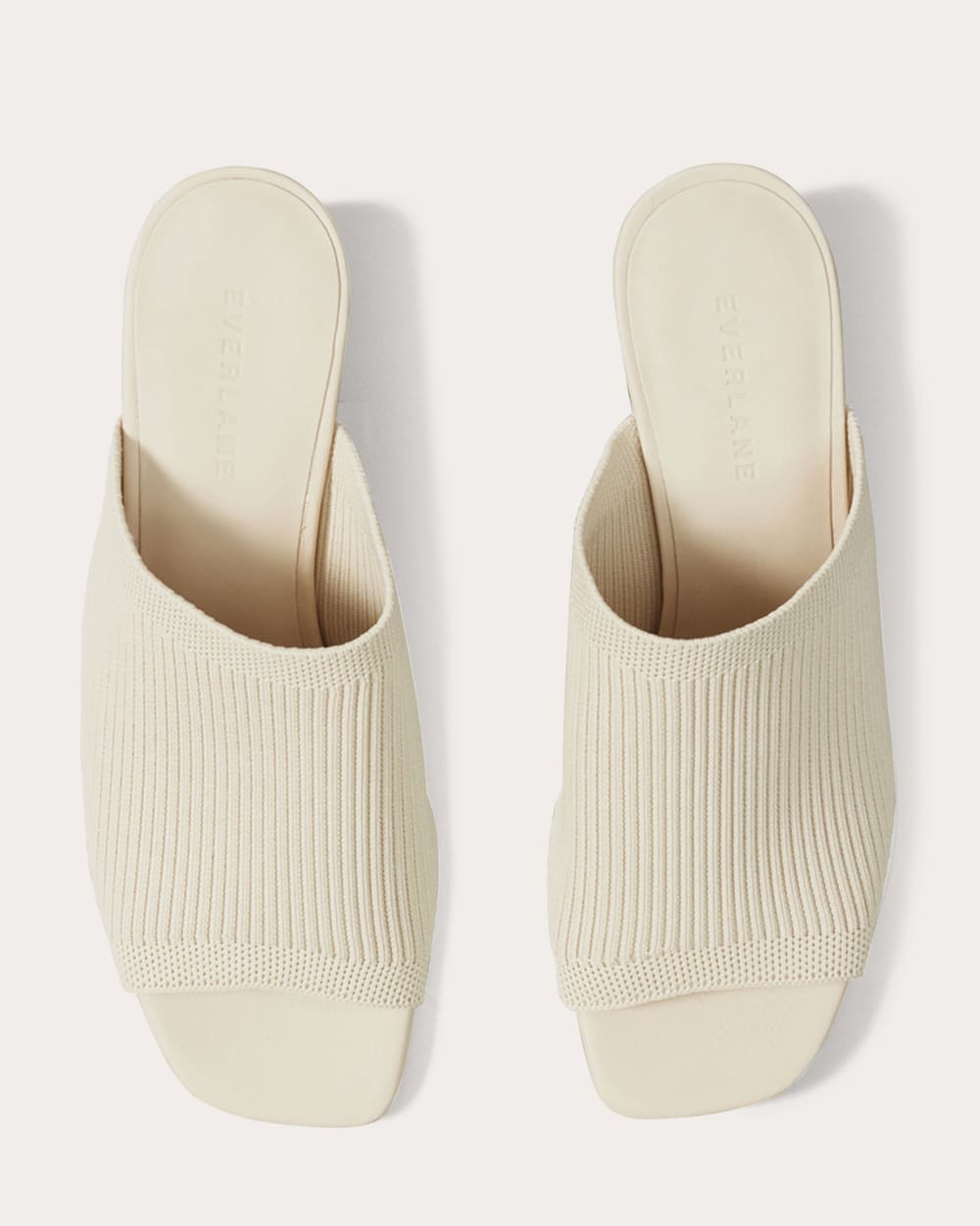 The Glove Mule in ReKnit in Bone — detail view