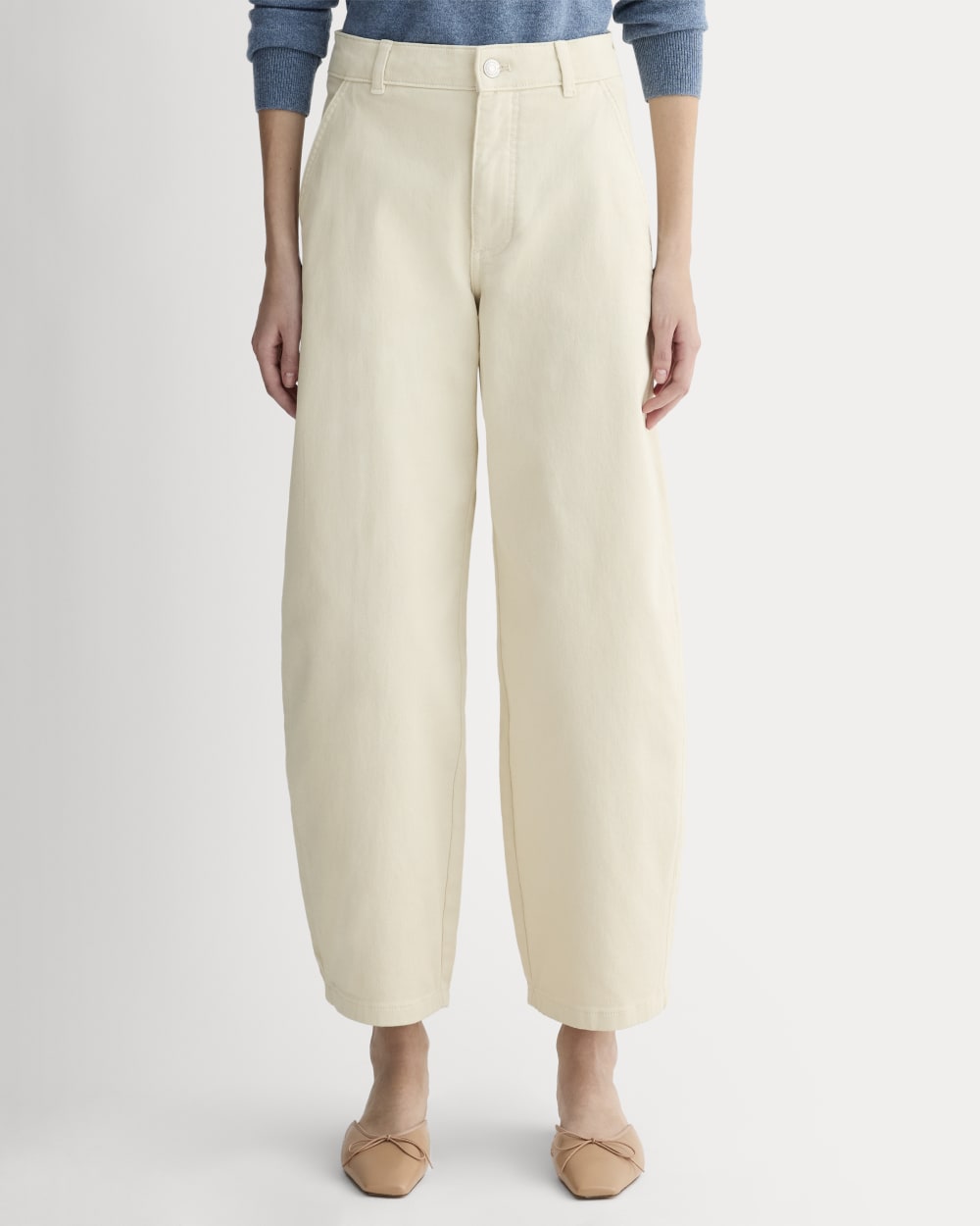 The Utility Curve Pant in Birch — detail view