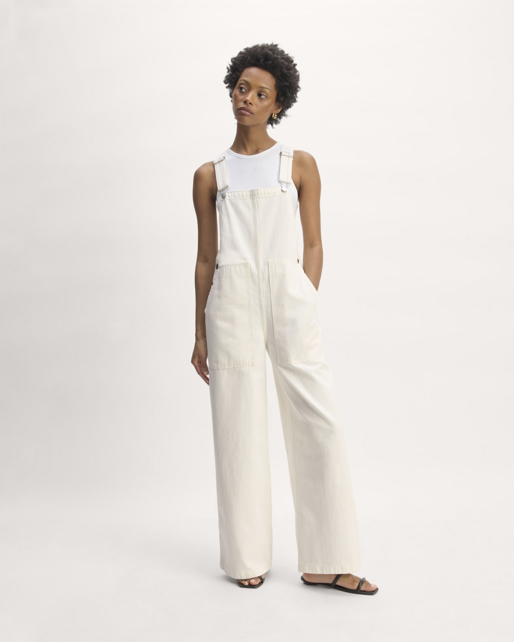 The Gardener Overall in Bone — front view