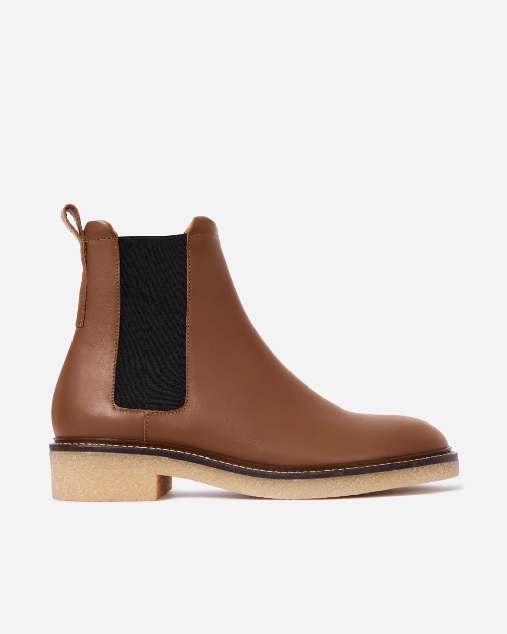 The Chelsea Boot in Tobacco — front view