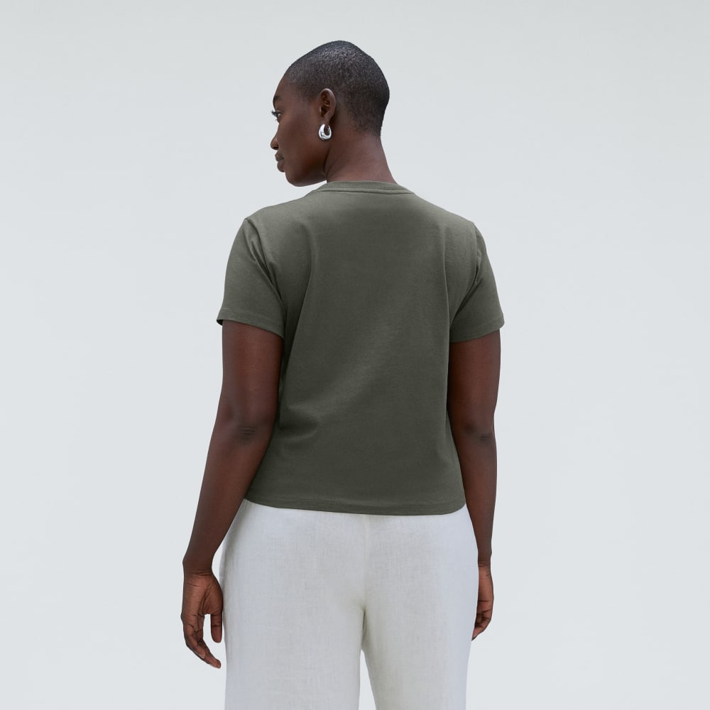 The Box-Cut Tee in Essential Cotton in Kambaba — alternate view