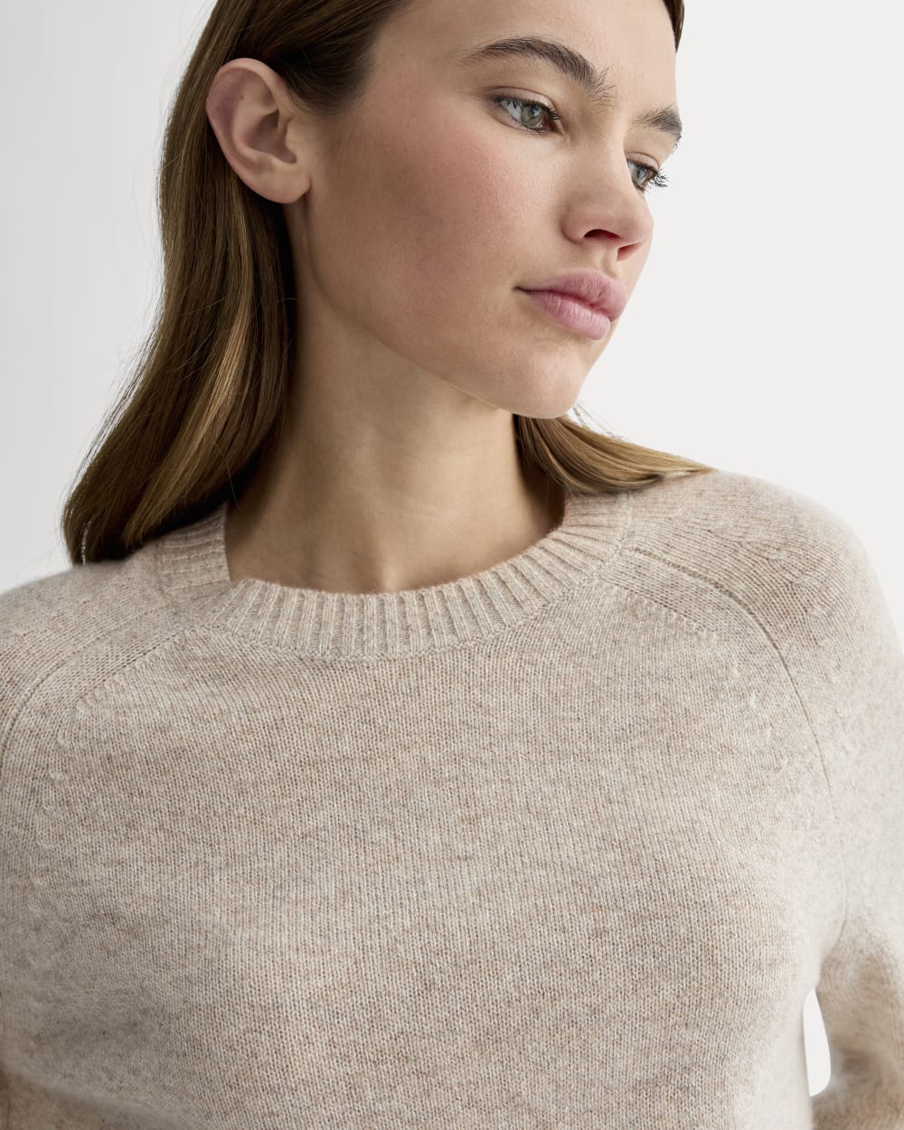 The Boxy Crew in Cashmere in Canvas — detail view