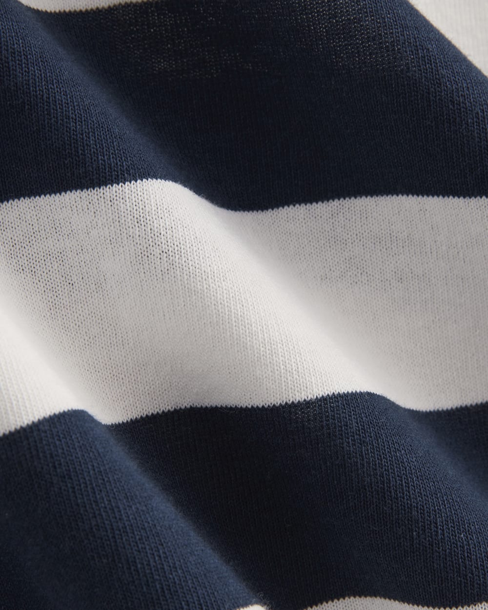The Mariner Oversized Tee in Navy / Bone — detail view