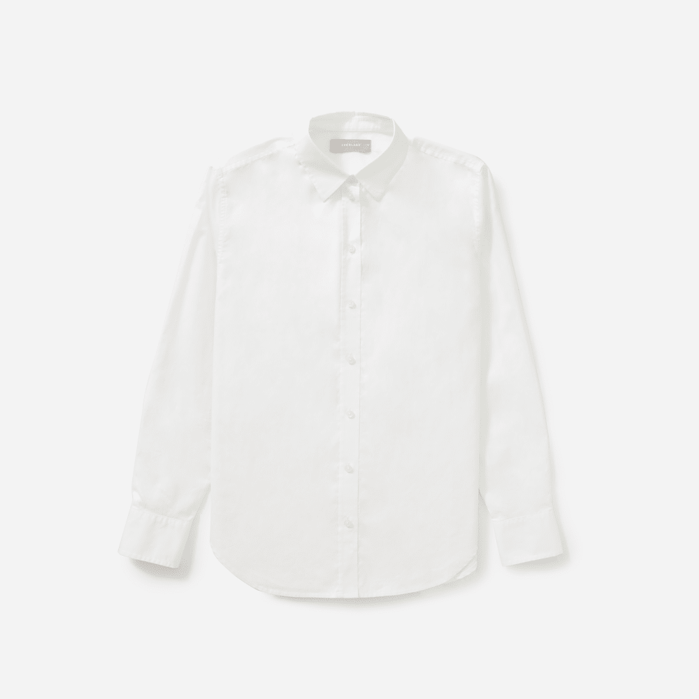 The Must-Have Shirt in Silky Cotton in Off-White — alternate view