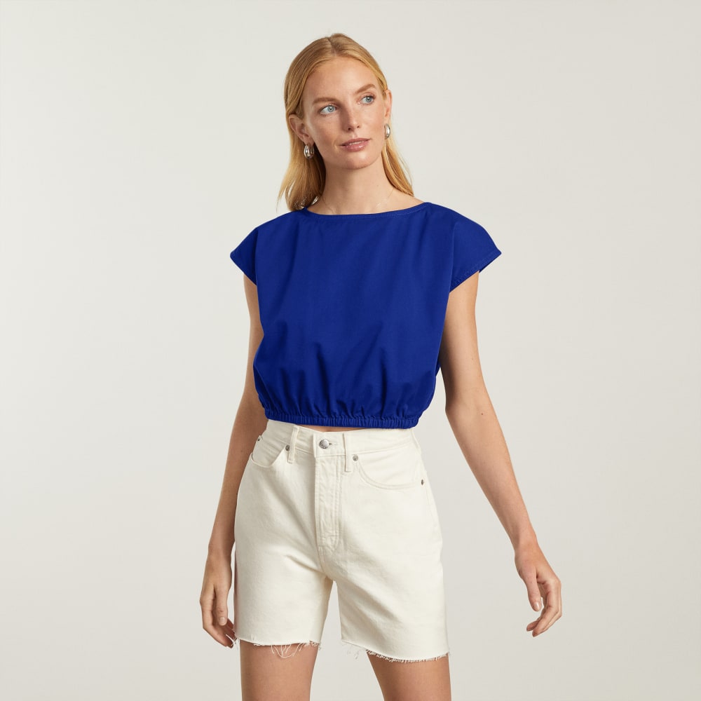 The Bubble Top in Cobalt — alternate view