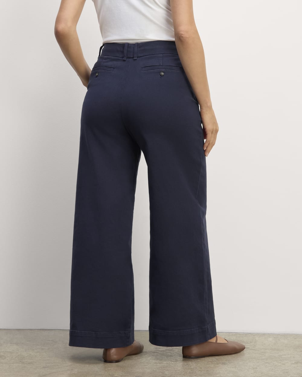 The Phoebe Trouser in Navy — detail view