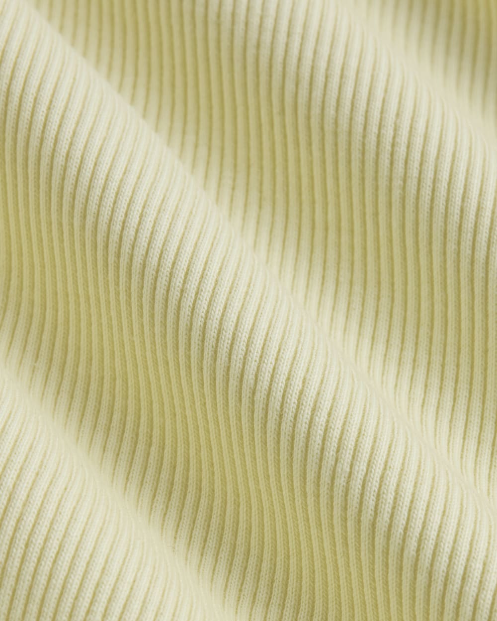 The Selfie Cardigan in Light Yellow — detail view