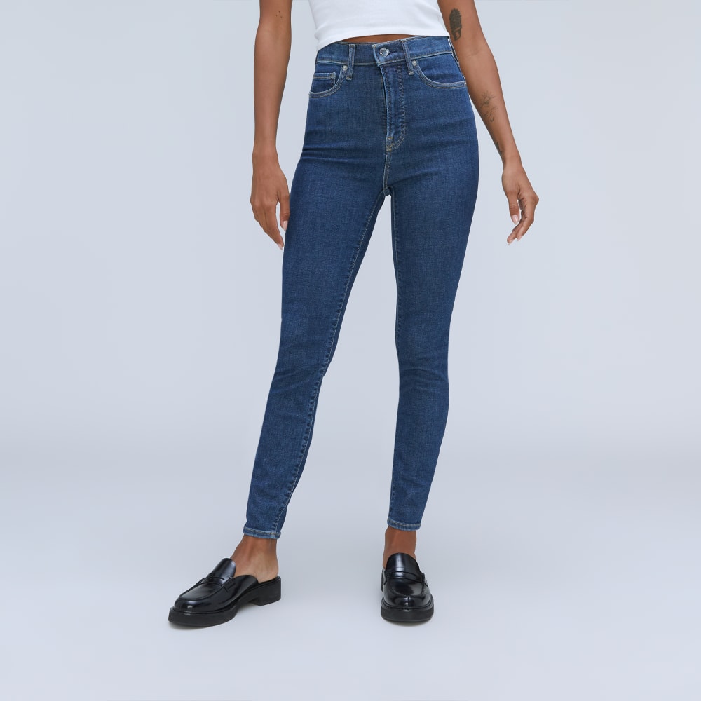 The Way-High® Skinny Jean in Mid Blue — detail view