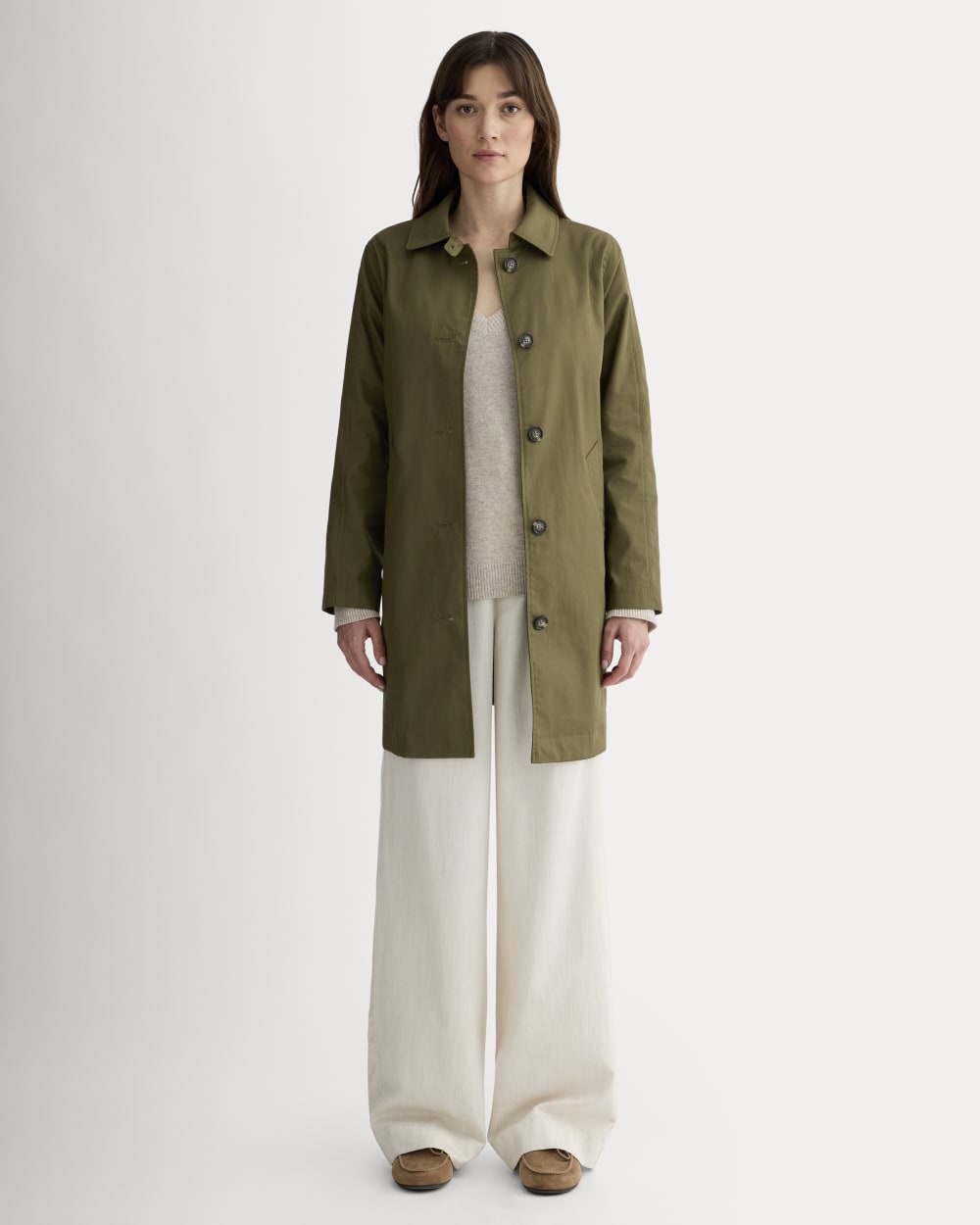 The Mac Coat in Beech — detail view