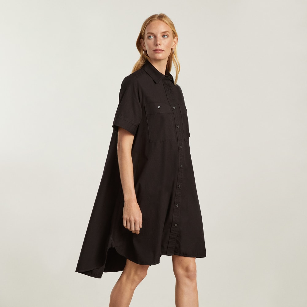 The Daytripper Dress in Black — front view