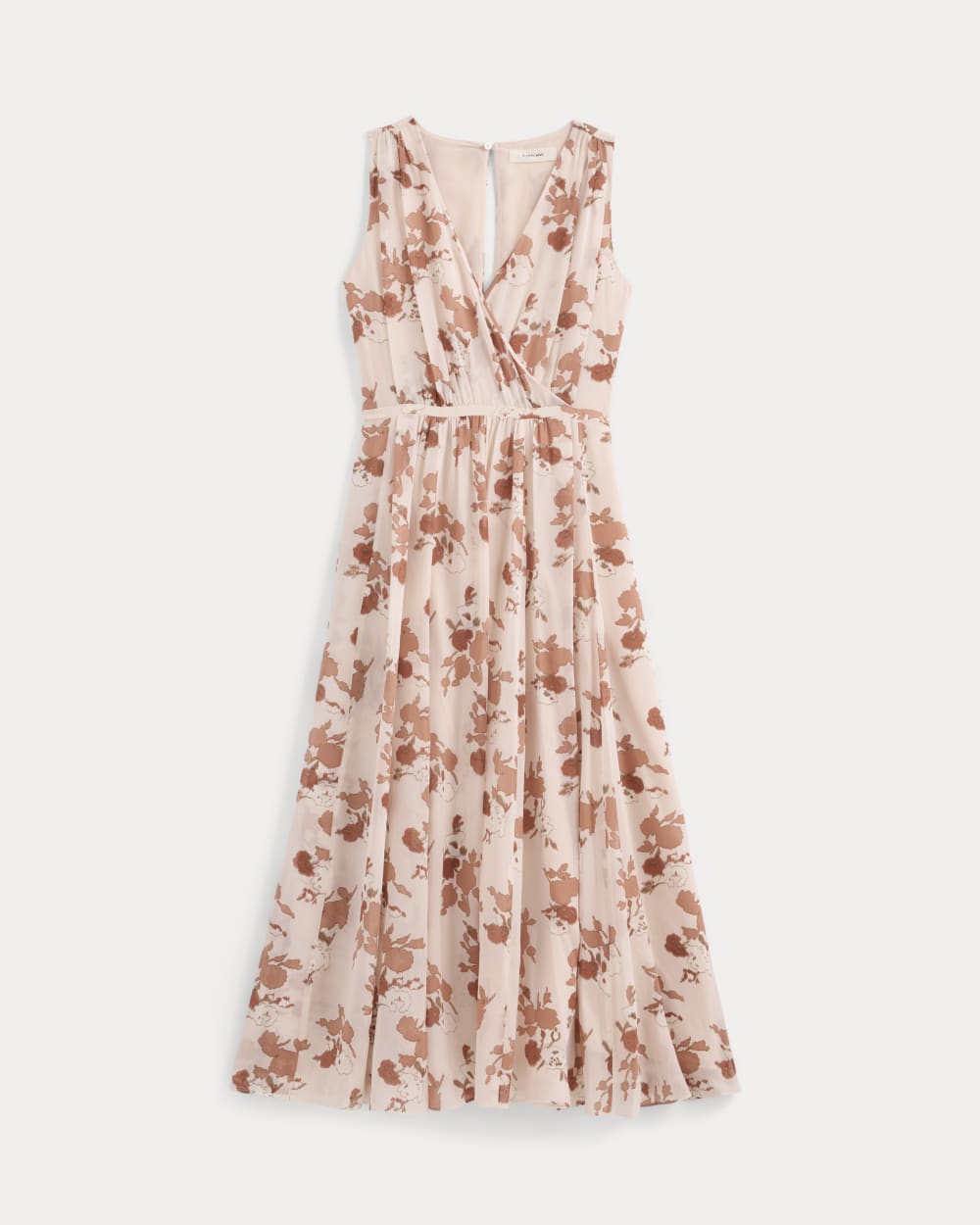 Maxi Dress in Silk Georgette in Soft Floral — alternate view
