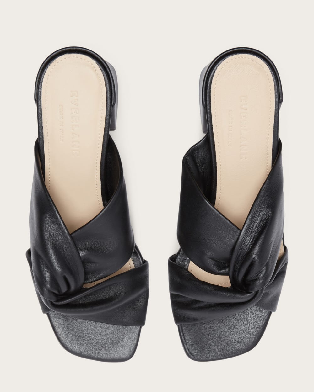 The Day Twist Heel in Black — detail view