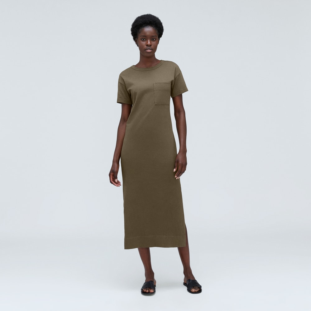 The Organic Weekend Maxi Dress in Beech — front view