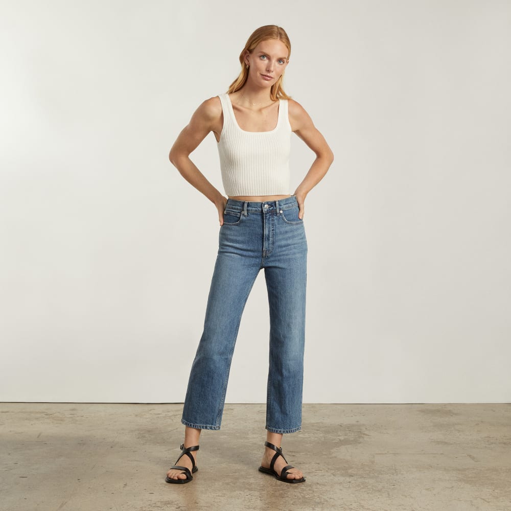 The Way-High® Jean in Folsom Blue — detail view