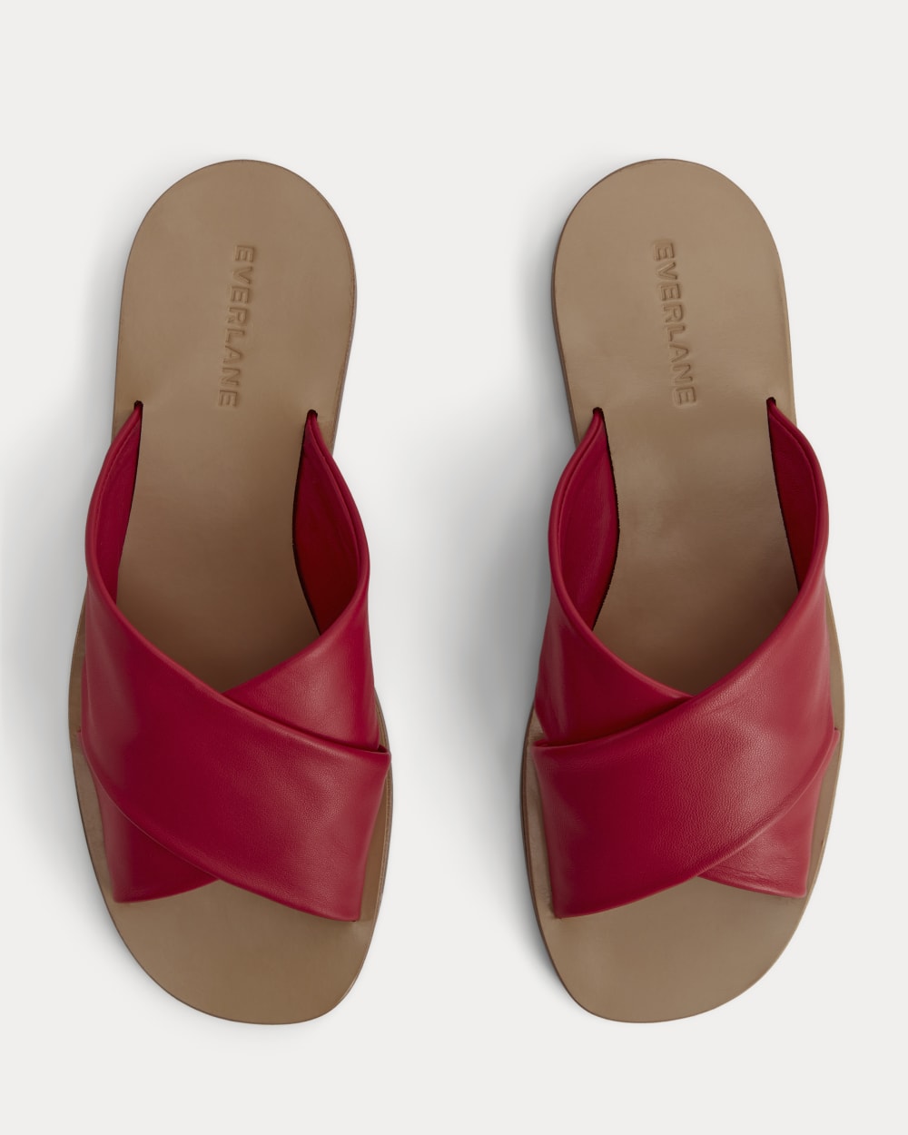 The Day Crossover Sandal in Classic Red — detail view