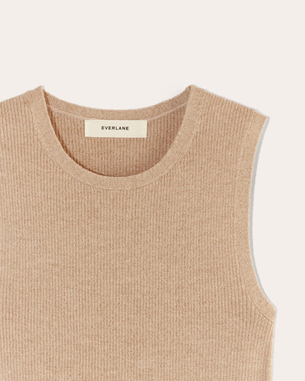 The Tank in Lurex Merino in Gold — detail view