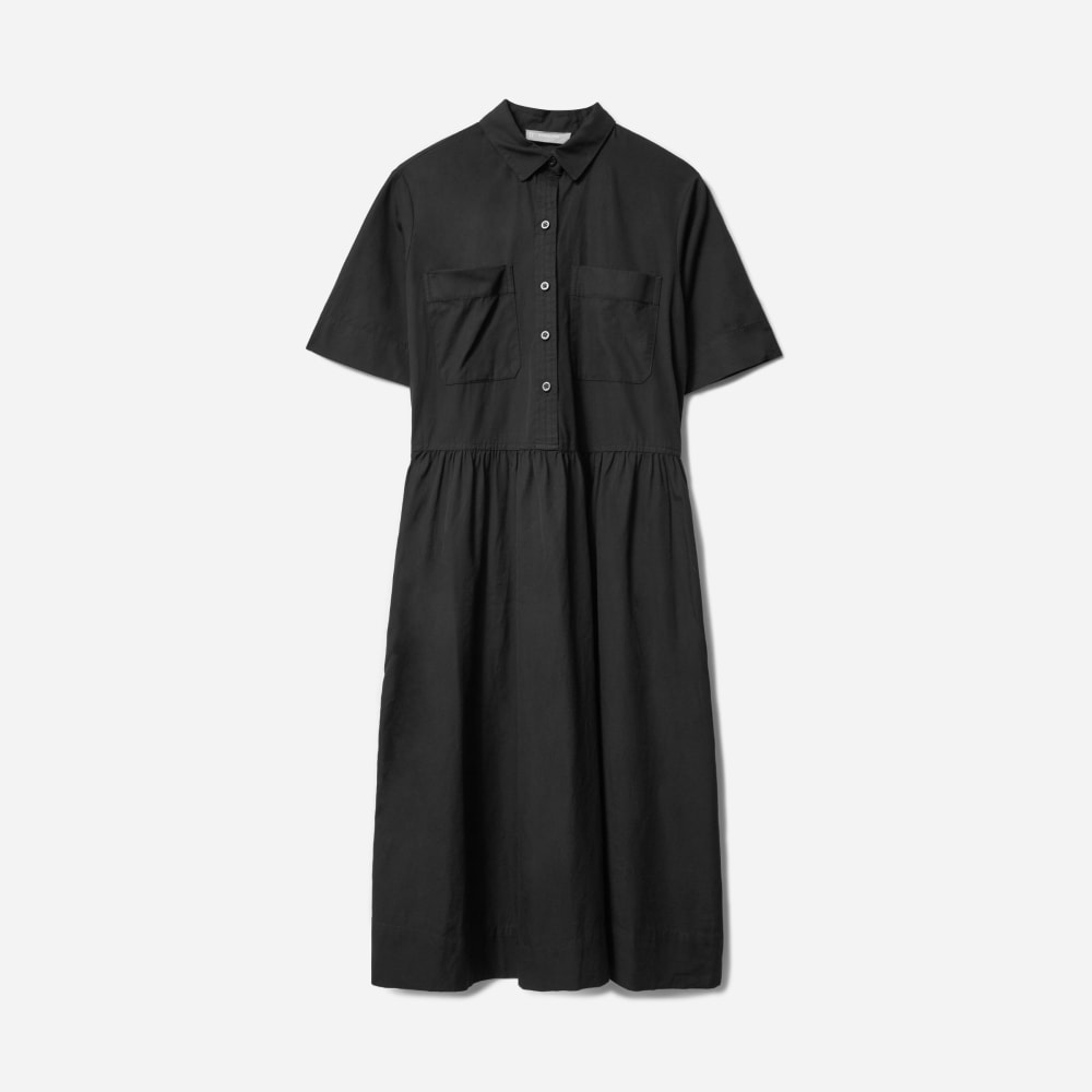The Parklet Shirtdress® in Black — alternate view