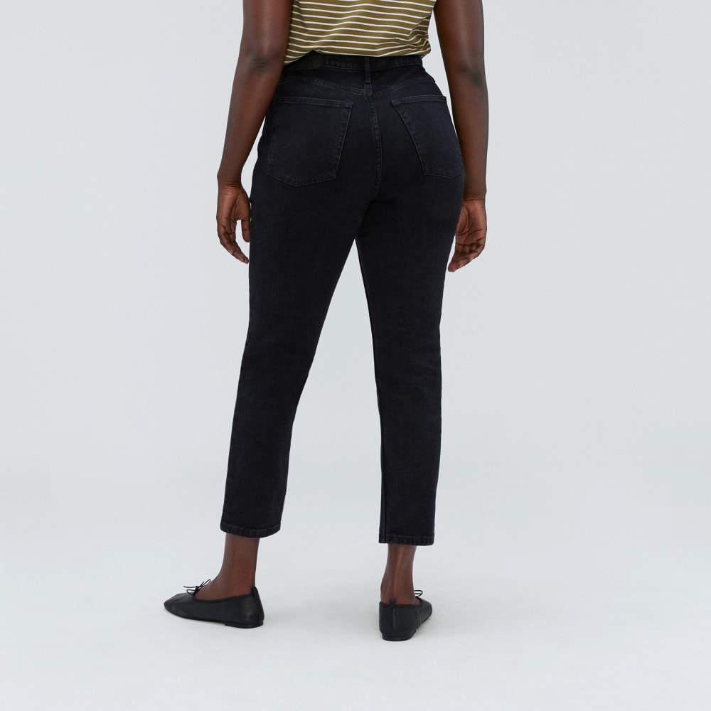 The Cheeky Hourglass Jean in Coal — detail view