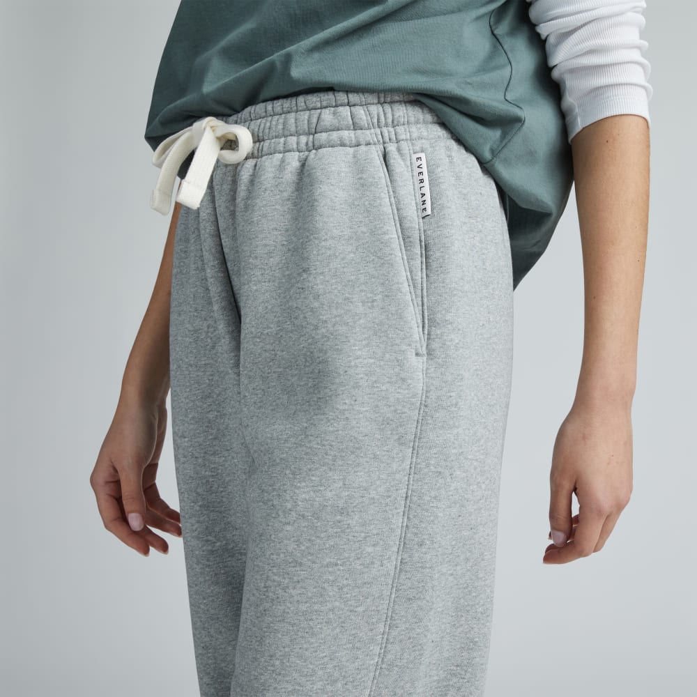 The ReTrack Jogger in Heathered Grey — detail view