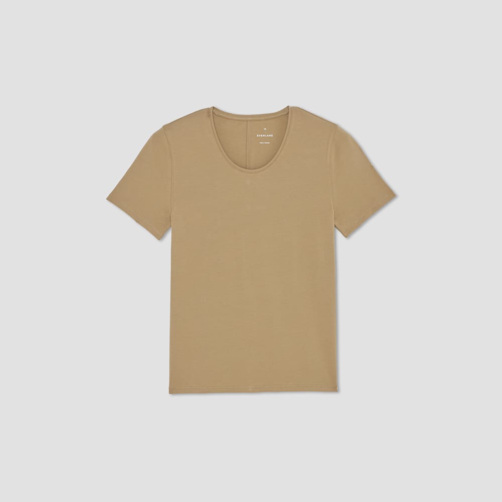 The Supima® Form Crew Neck Tee in Tiger's Eye — alternate view