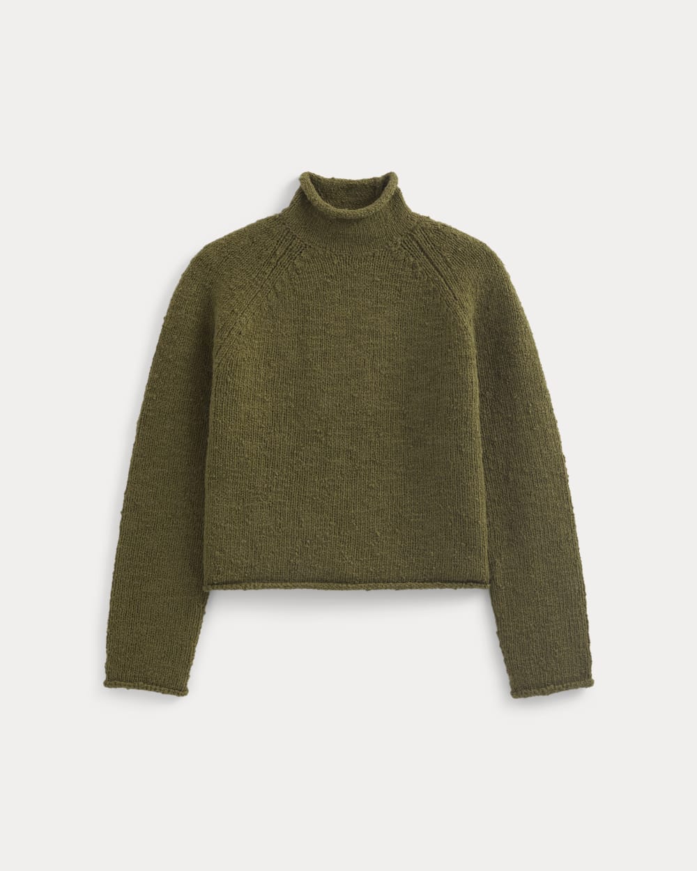 Rollneck Sweater in Olive — alternate view