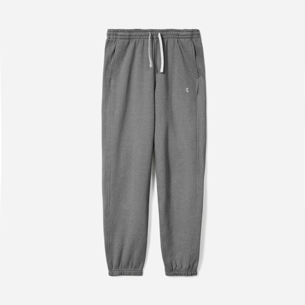 The Track Jogger in Dark Heather Grey — front view