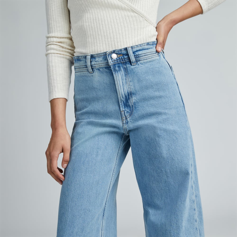 The Mariner Jean in Light Indigo — detail view