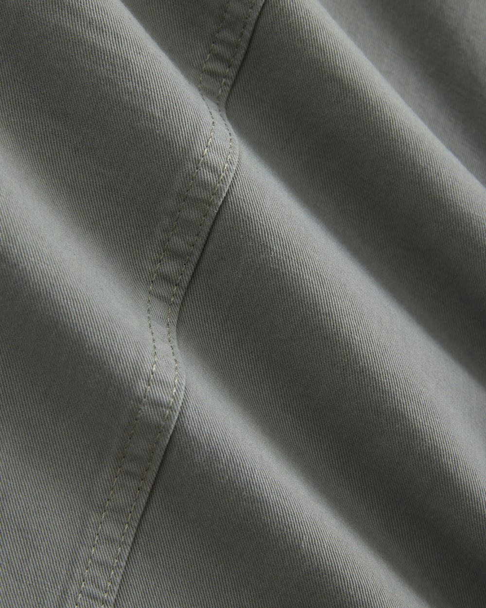 Seamed Wide-Leg Pant in Agave Green — detail view