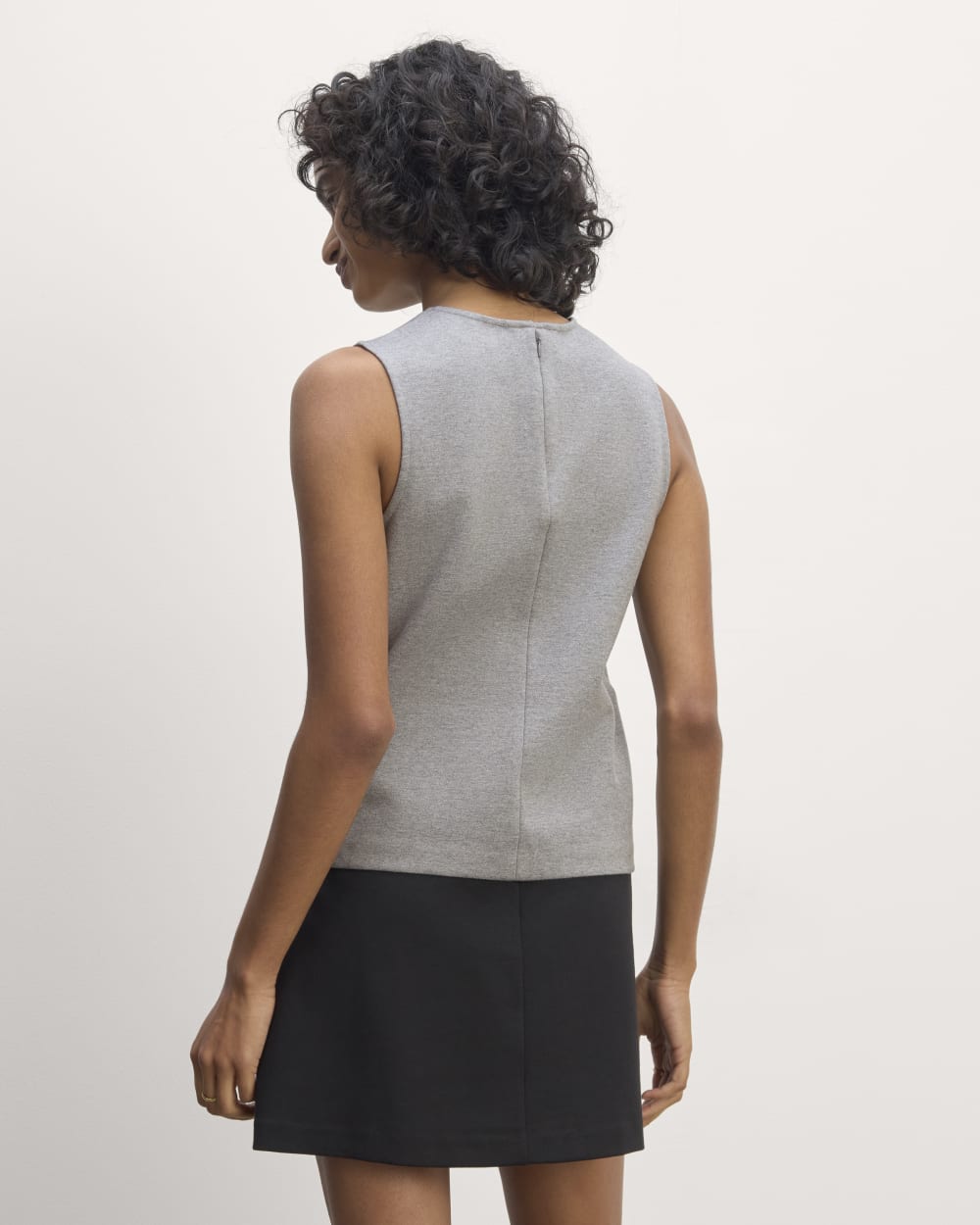 The Dream Tank in Mid Heather Grey — detail view