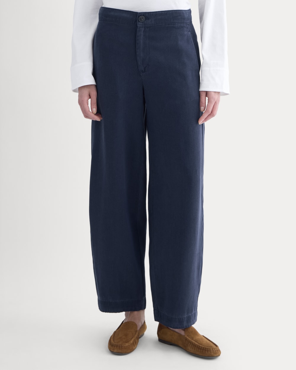 Balloon Pant in Buttersoft in Navy — detail view