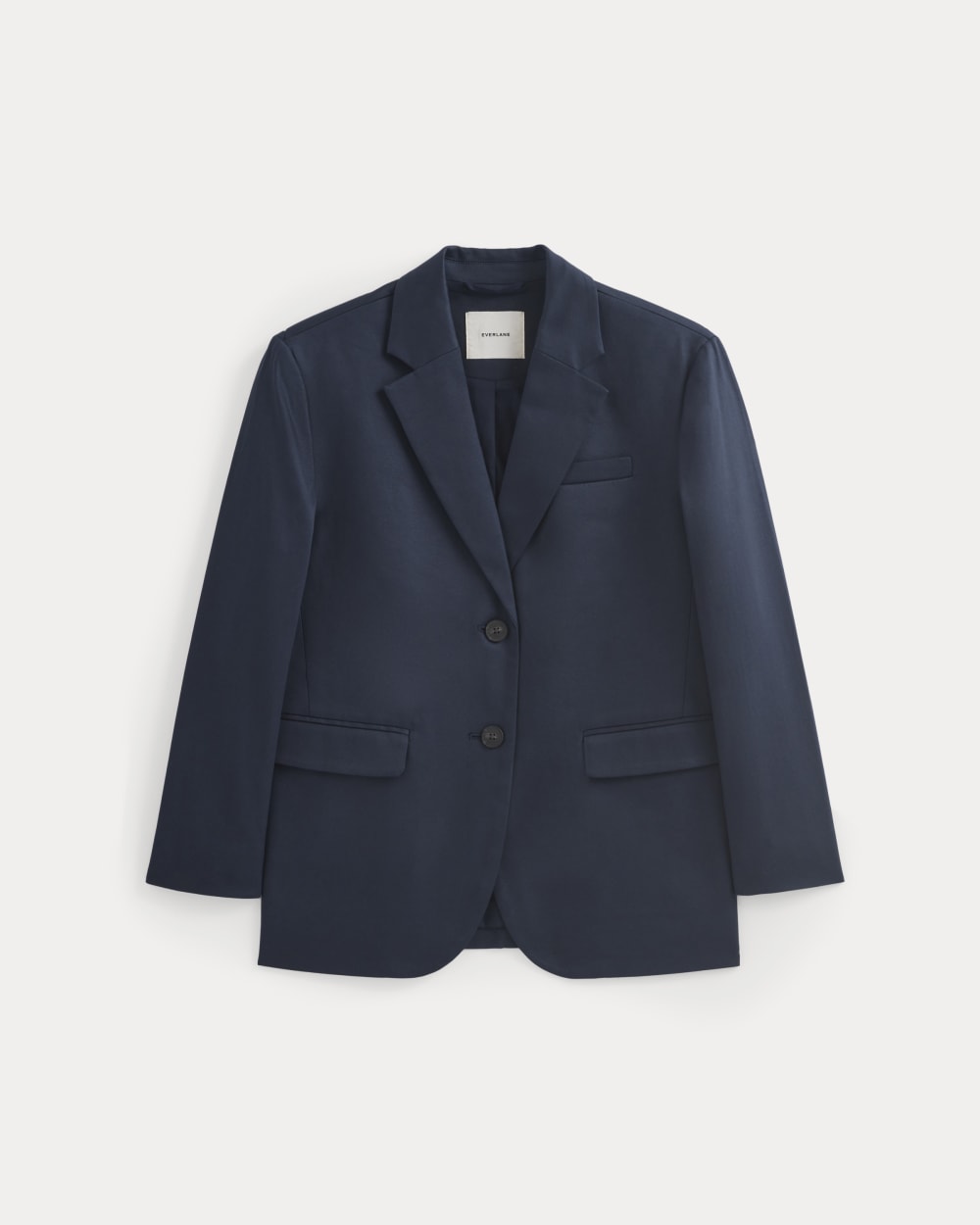 Tailored Drape Blazer in Navy — alternate view