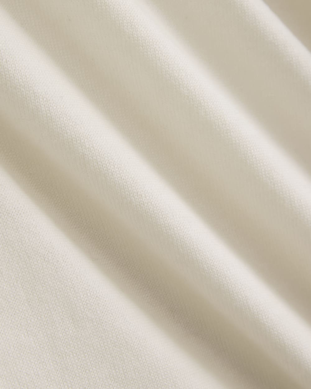 Mockneck Sweater In Ultrafine Merino in Bone — detail view