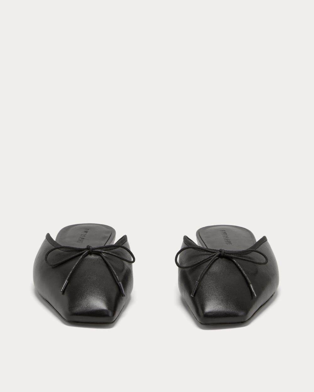 The Ballet Mule in Black — detail view