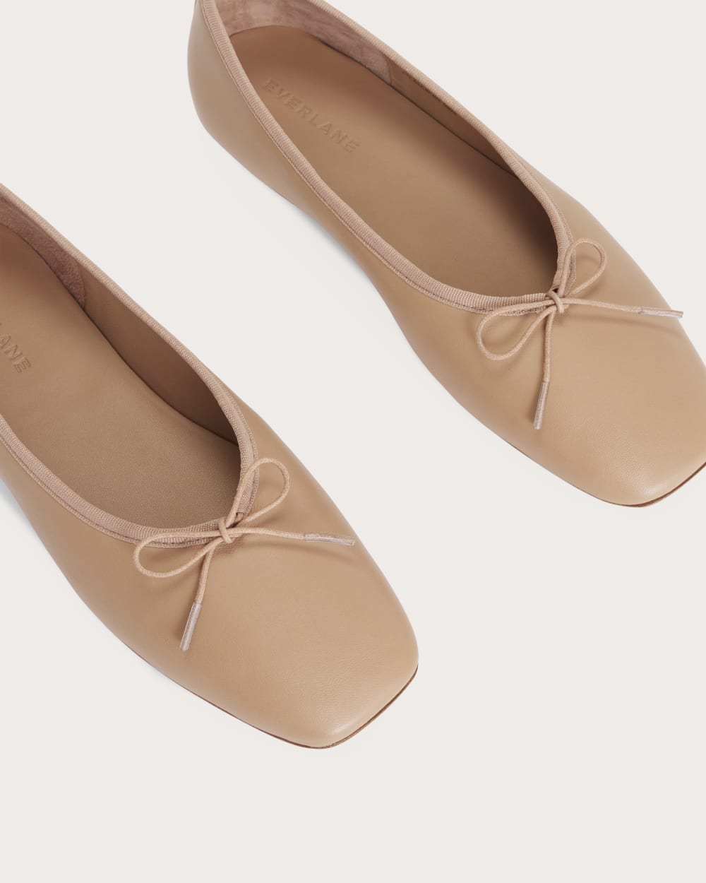 The Day Ballet Flat in Blush Tan — detail view