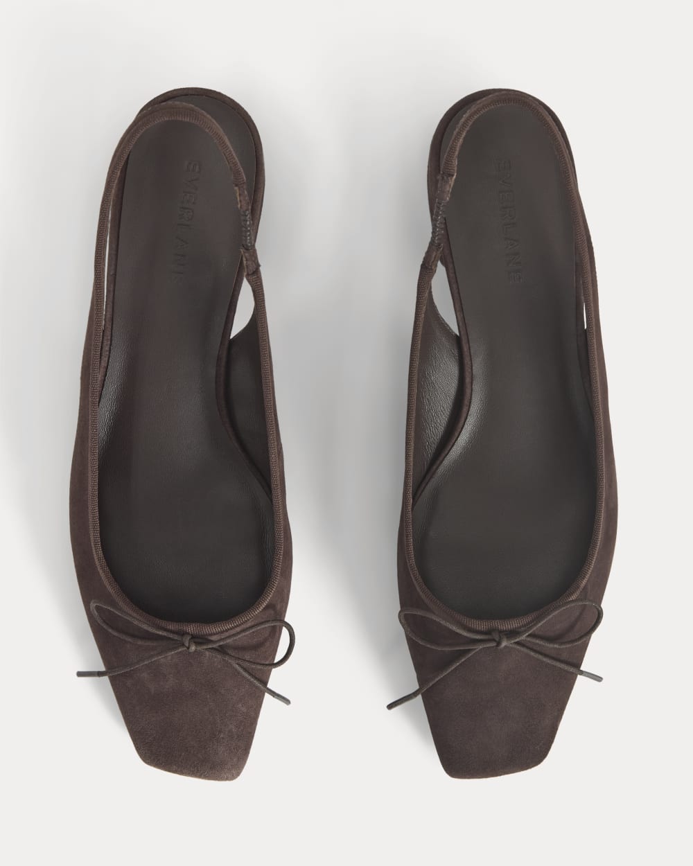 The Ballet Slingback Heel in Dark Chocolate — alternate view