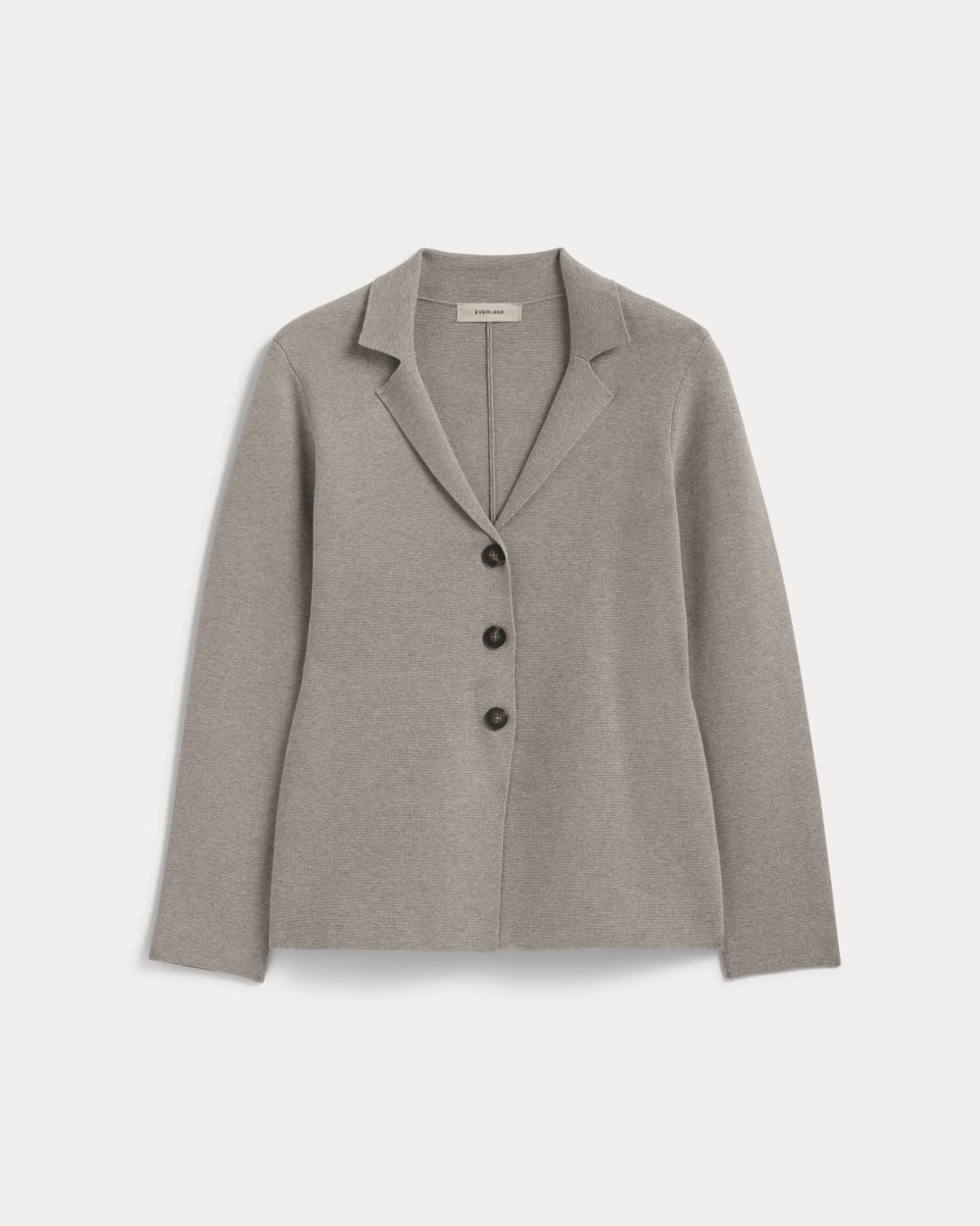The Knit Blazer in Light Heathered Grey — alternate view