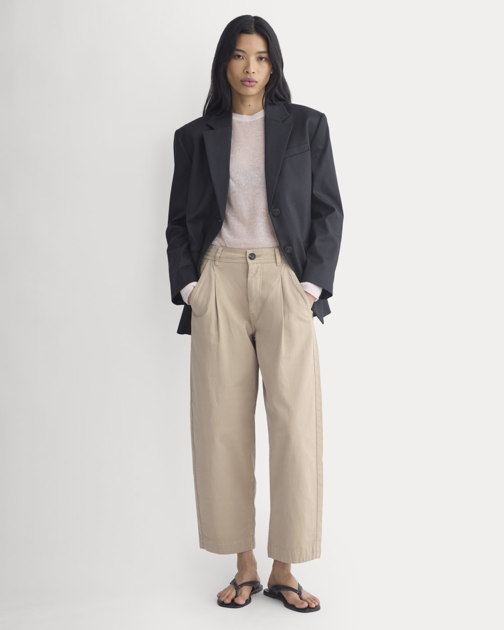 The Everywhere Pant in Trench Coat Khaki — front view