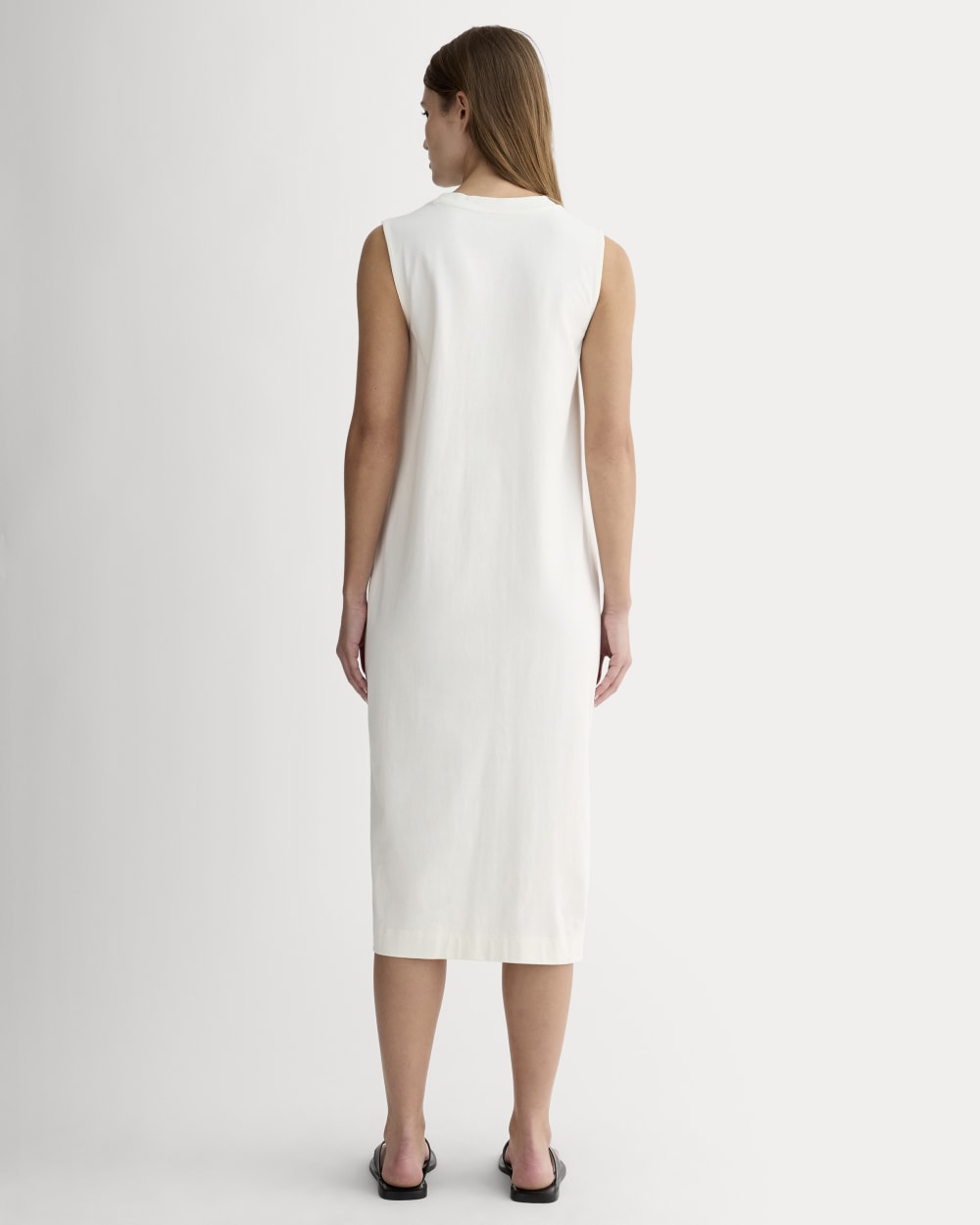 The Weekend Tank Dress in Canvas — detail view