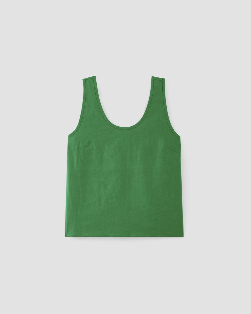 The Scoop Tank in Linen in Grass Green — alternate view