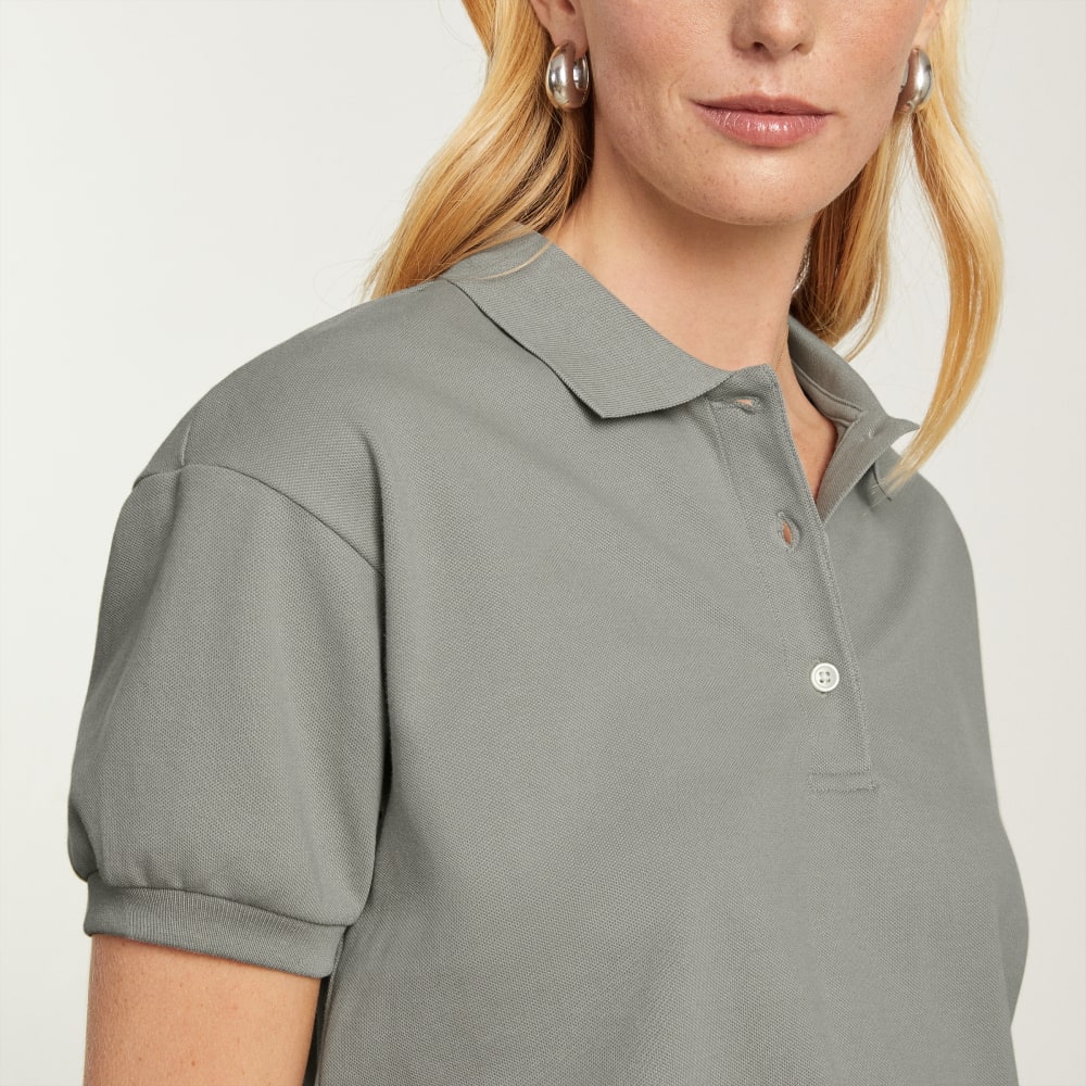 The Oversized Polo in Clay — detail view