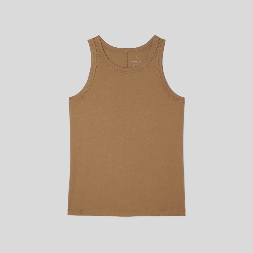 The Tank in Essential Cotton in Toasted Coconut — alternate view