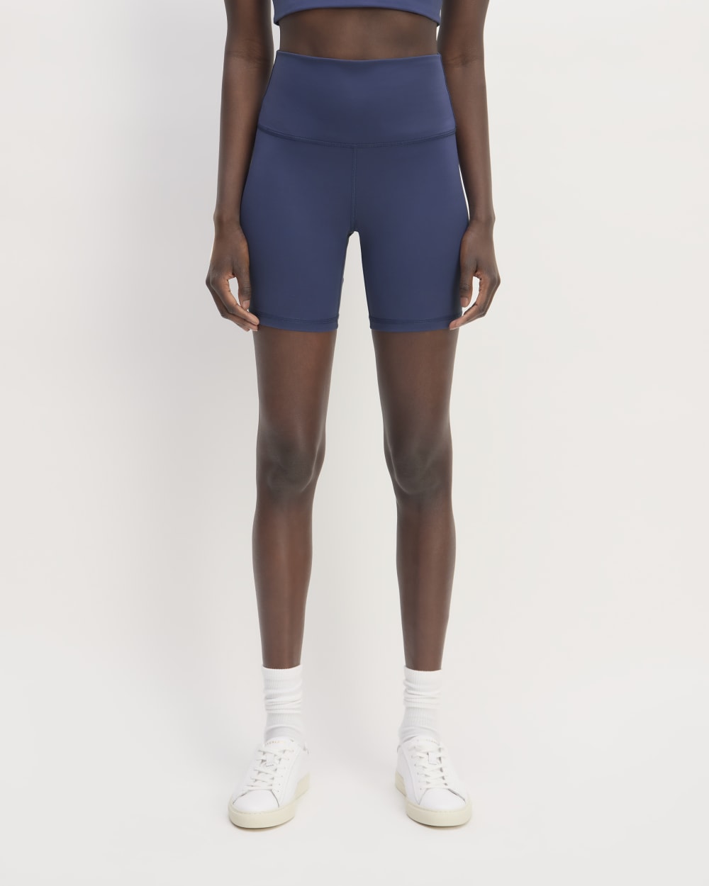 The Perform Bike Short in Ocean Blue — detail view