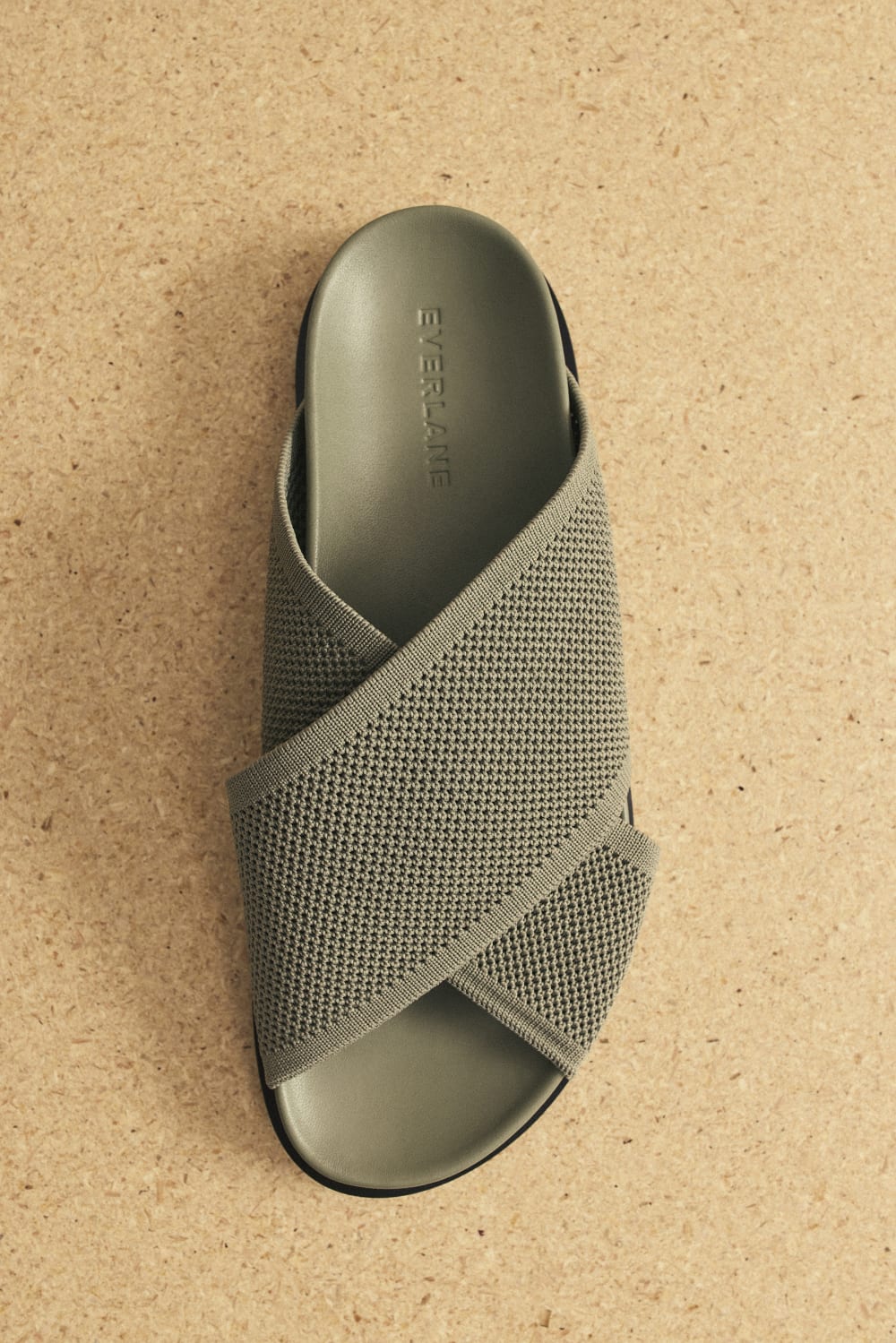The ReKnit Form Crossover Sandal in Seagrass — detail view