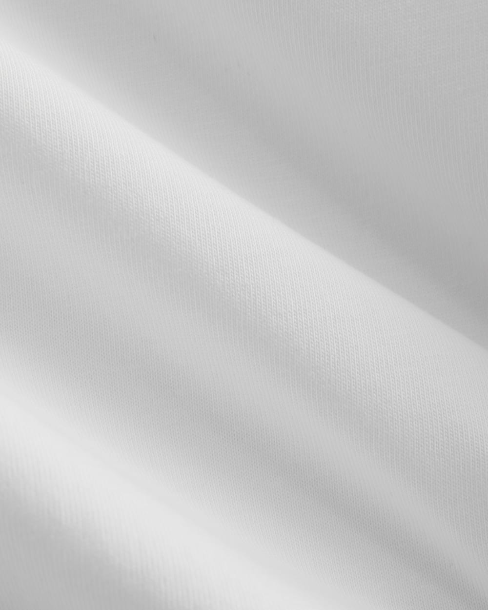 Oversized Seamed Tee in White — detail view