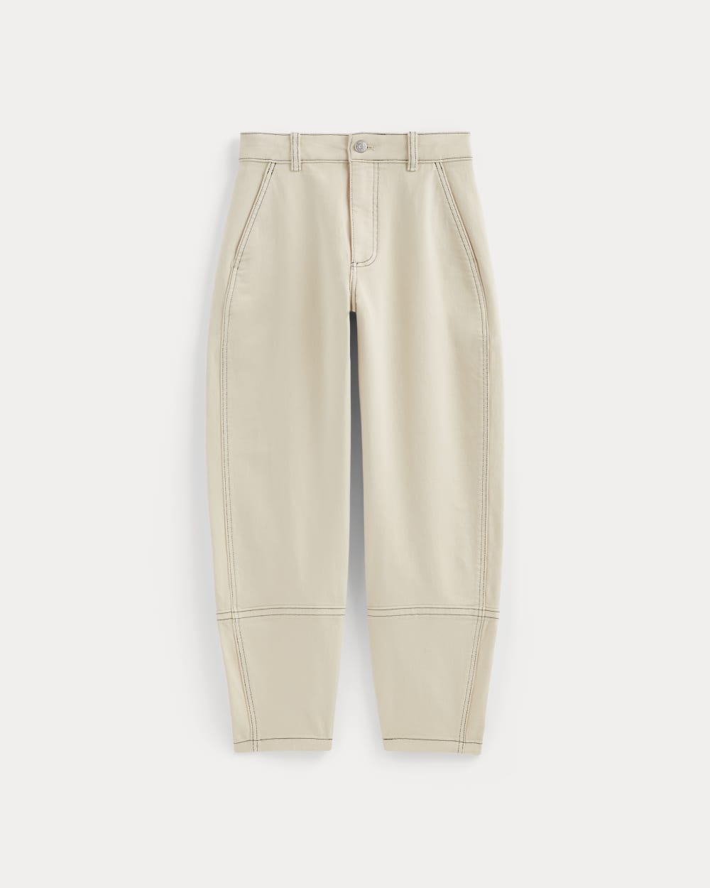 The Utility Barrel Pant in Natural — alternate view