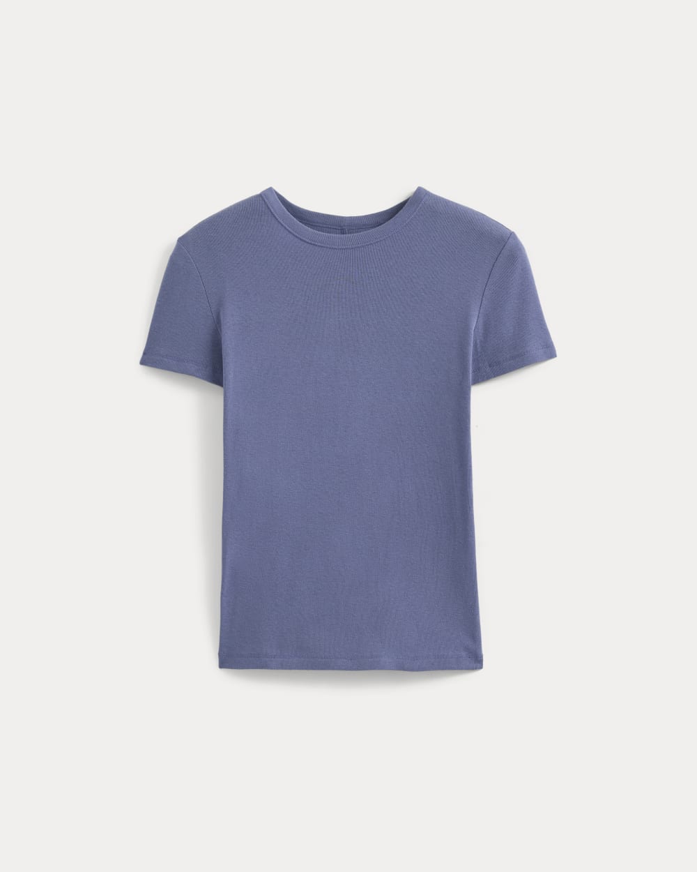 Tissue Short-Sleeve Crew in Blue Dusk — alternate view