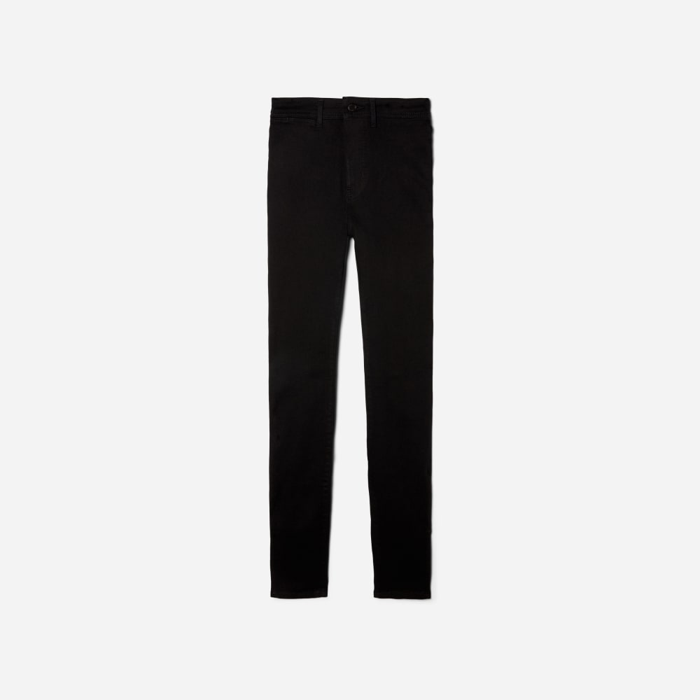 The Way-High® Skinny Split Hem Jean in Black — alternate view