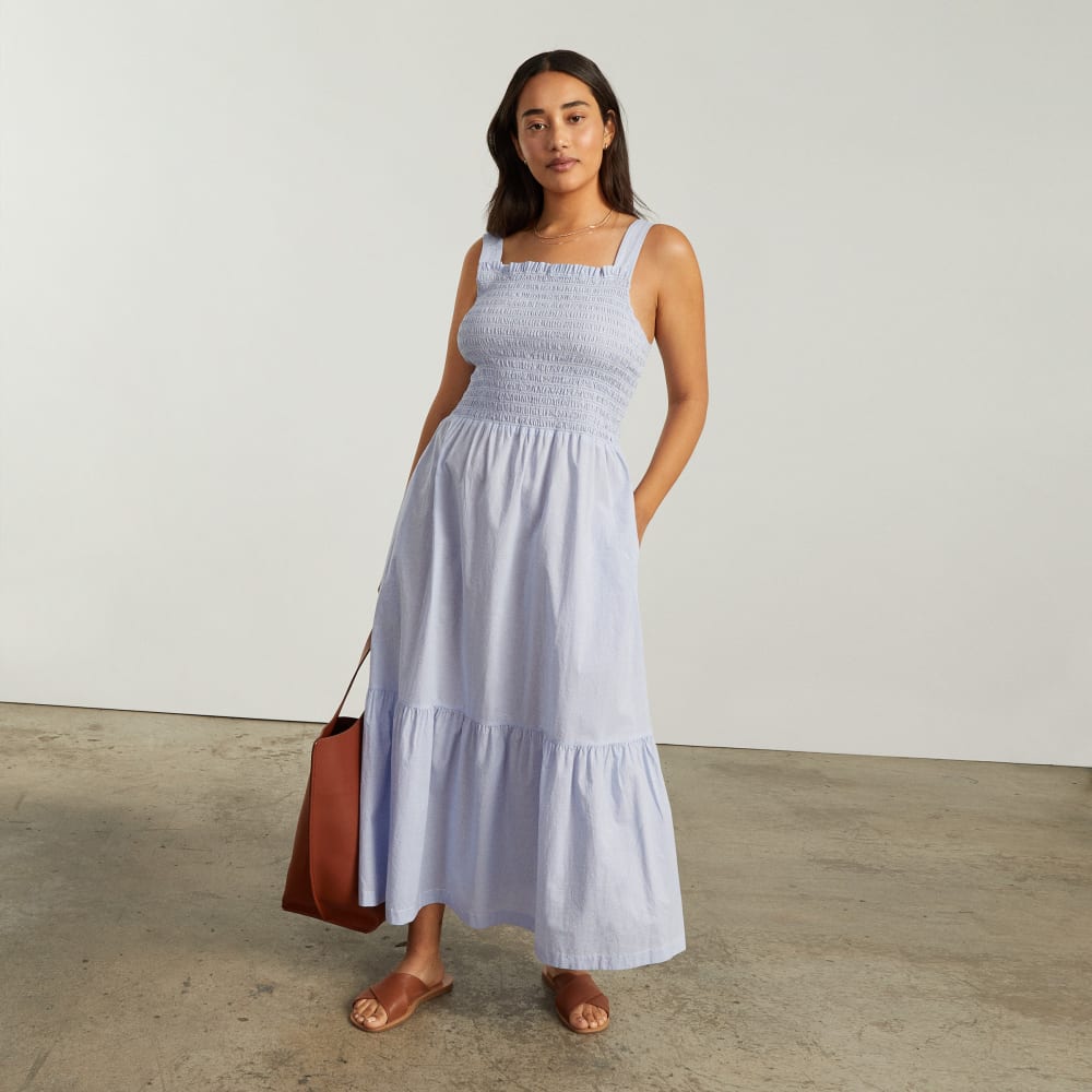 The Smock Dress in Bluebell Gingham — alternate view